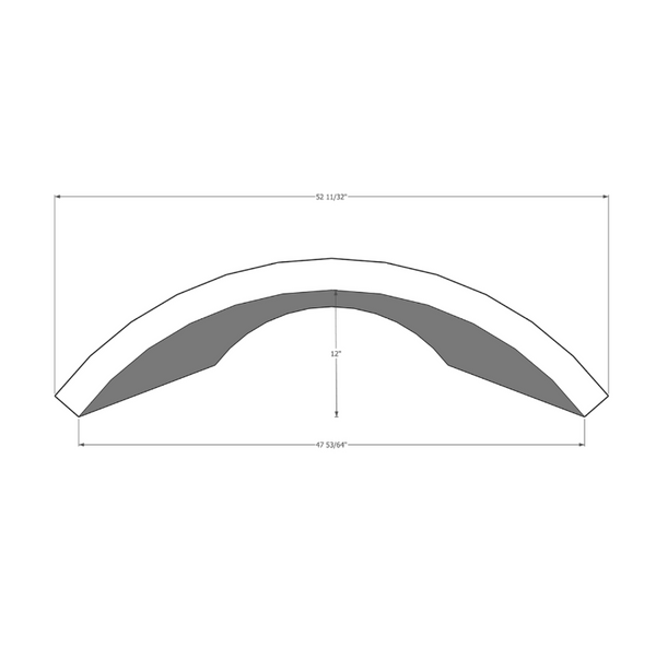 Curved Shape In 8ft x 4ft