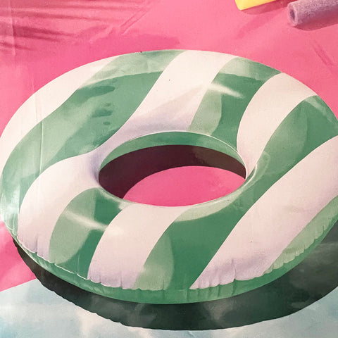 Inflatable Tube Green Stripe