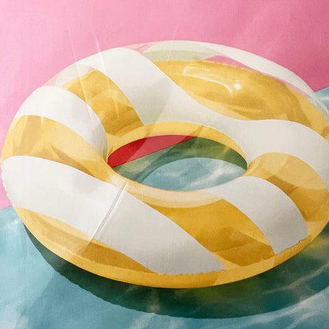 Inflatable Tube Yellow Stripe