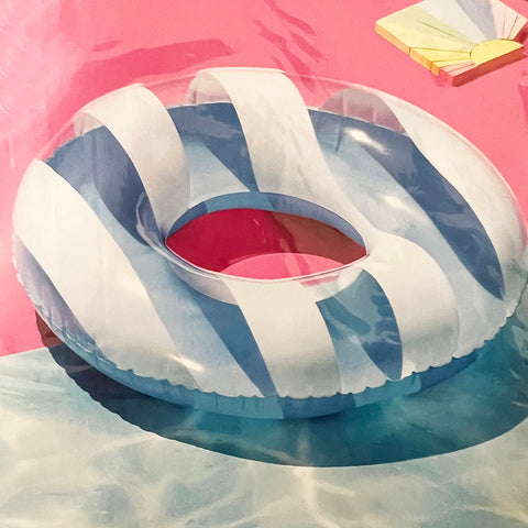 Inflatable Tube Blue Stripe