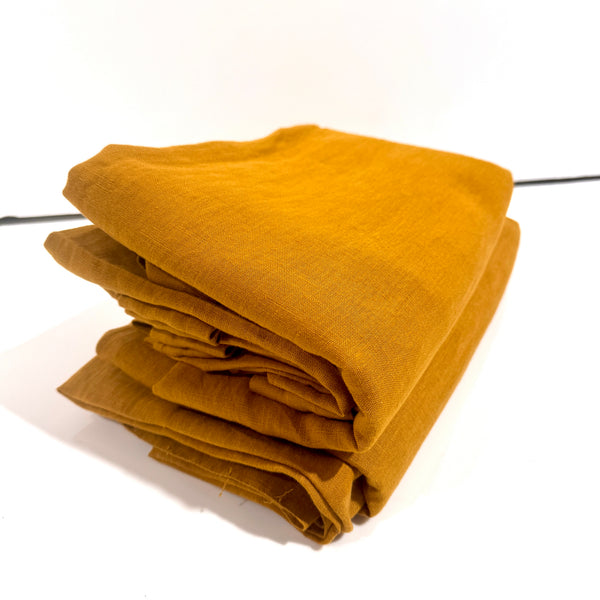 Curtains Mustard Linen 56 x 100