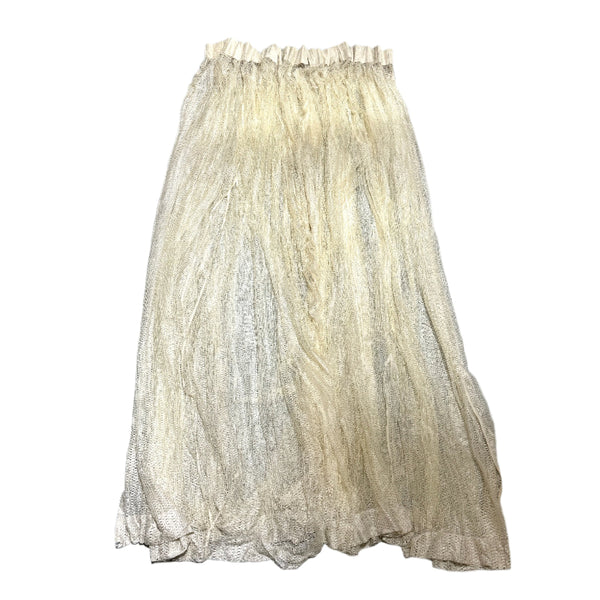 Vintage Extra Wide White Lace Curtain Panel 104L x 144 Wide