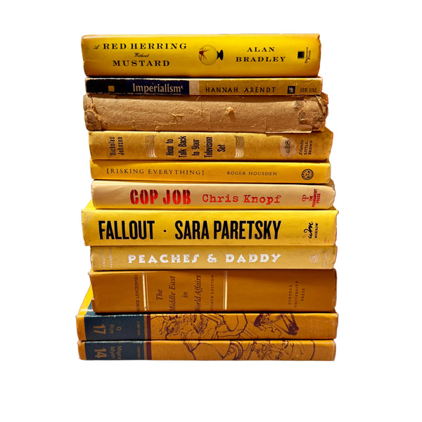 Books Stack Yellow