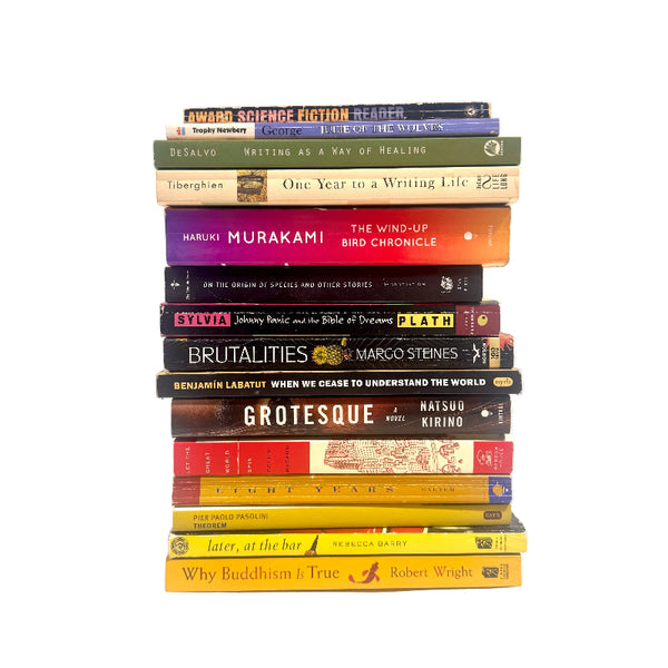 Books Stack Mixed Paperbacks