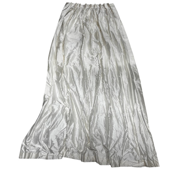Shiny White Silk Curtain 72W x 108L