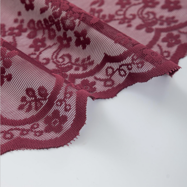 Curtains Burgundy Lace 52 x 96