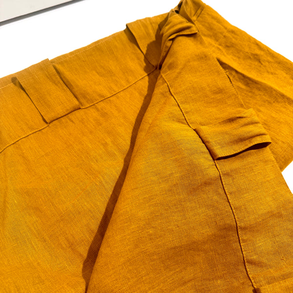 Curtains Mustard Linen 56 x 100