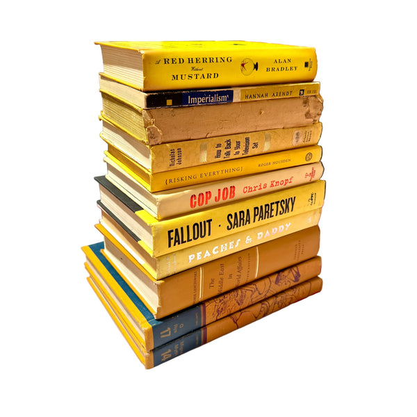 Books Stack Yellow