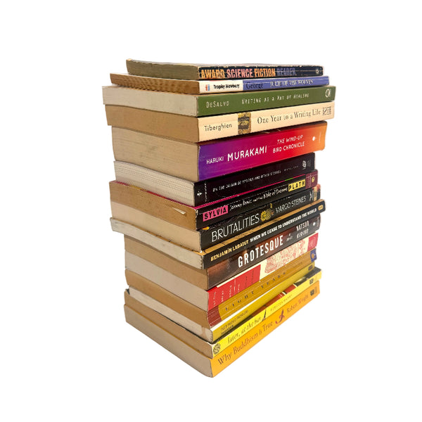 Books Stack Mixed Paperbacks