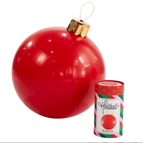 Oversized Inflatable Ornament Red 18"