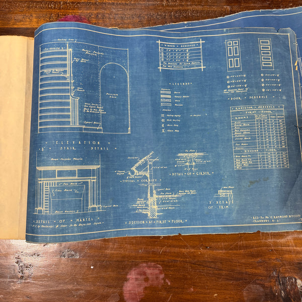 Vintage Blueprints Architecture