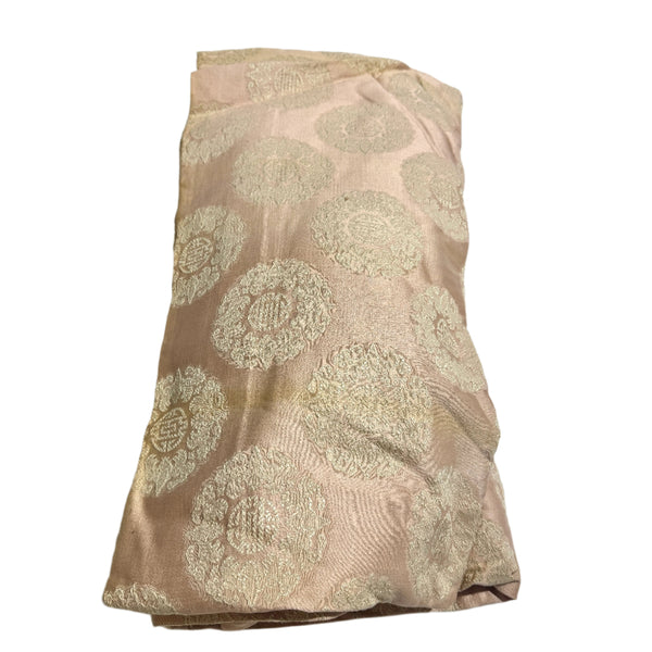 Pink Skoures Damask Curtain 104L x 52W