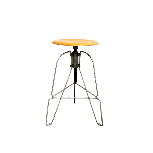 JC Wood and Metal stool