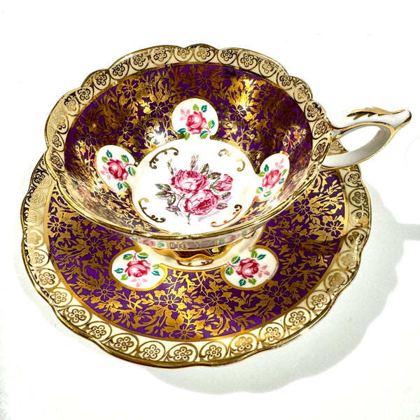 Vintage Tea Cup & Saucer Ruby