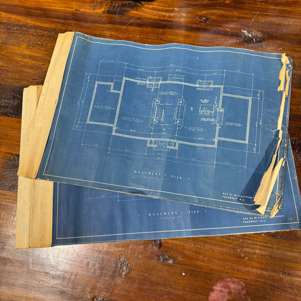 Vintage Blueprints Architecture