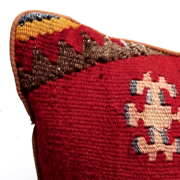 Red 17 x 17 SouthWest Wave Pillow