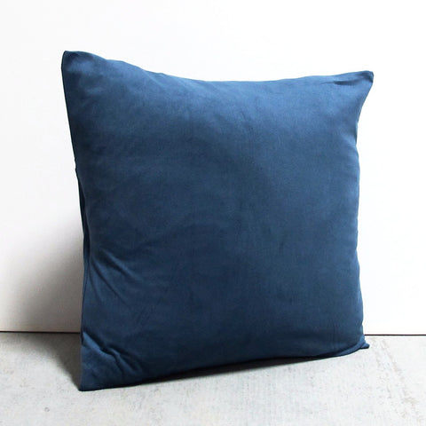 Blue 16 x 16 Suede Pillow