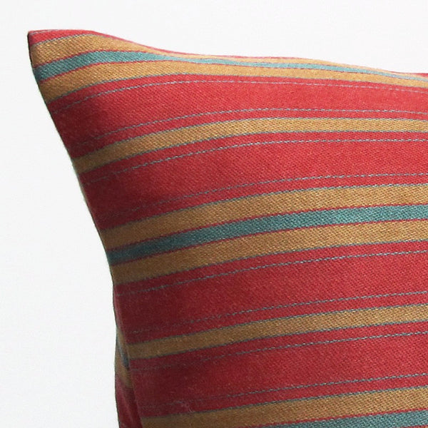 Red 17 x 17 Stripe Pillow