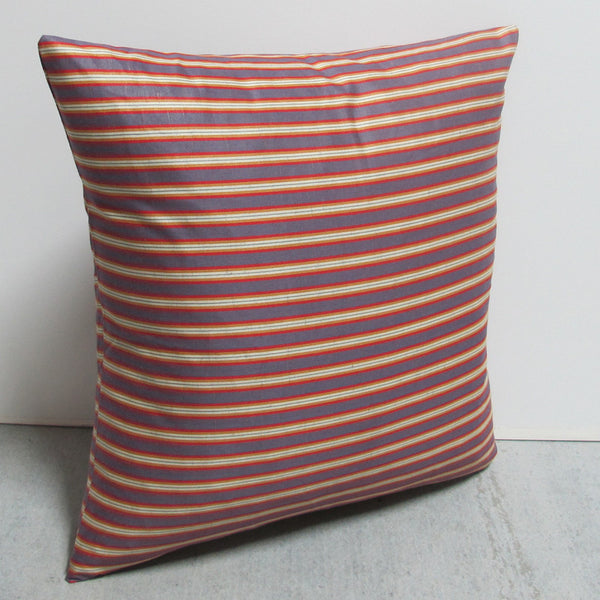 Purple & Red 16 x 16 Striped Pillow