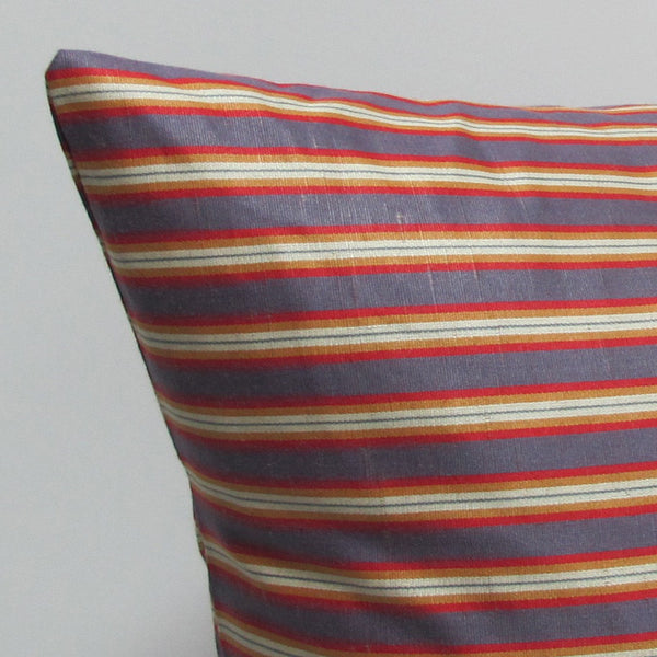 Purple & Red 16 x 16 Striped Pillow