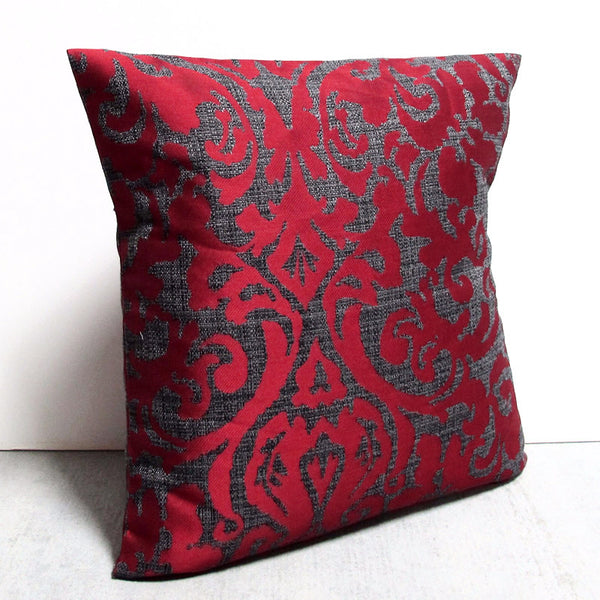Red Damask 20 x 20 Pillow