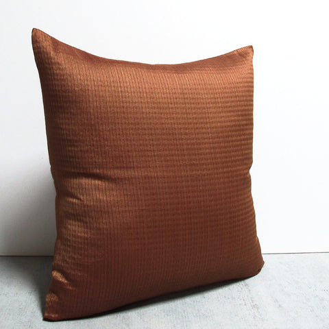 Rust 24 x 24 Waved Line Pillow