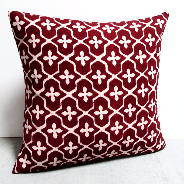 Red 21 x 21 Ogee Pillow