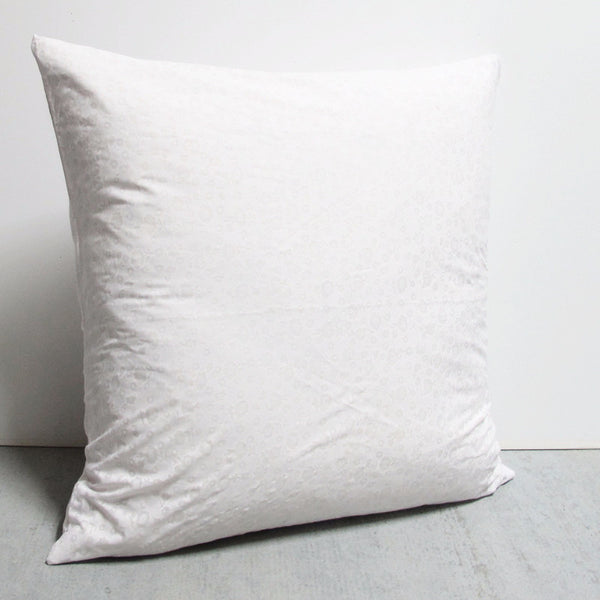 White 25 x 25 Flower Pillow