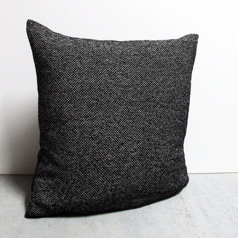 Black 26 x 26 Herringbone Pillow