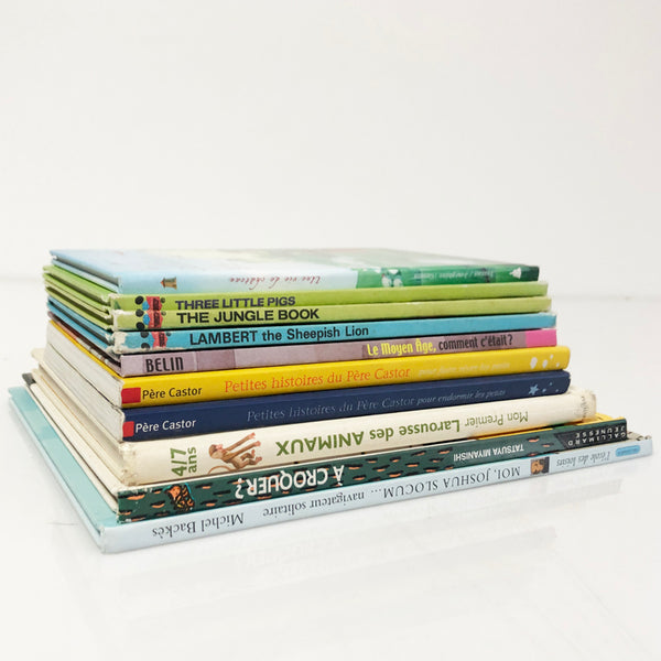 Books Kids French Stack