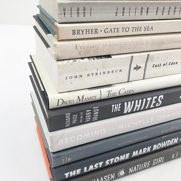 Books Stack Gray