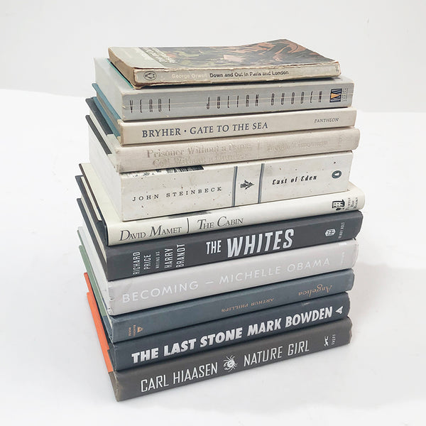 Books Stack Gray