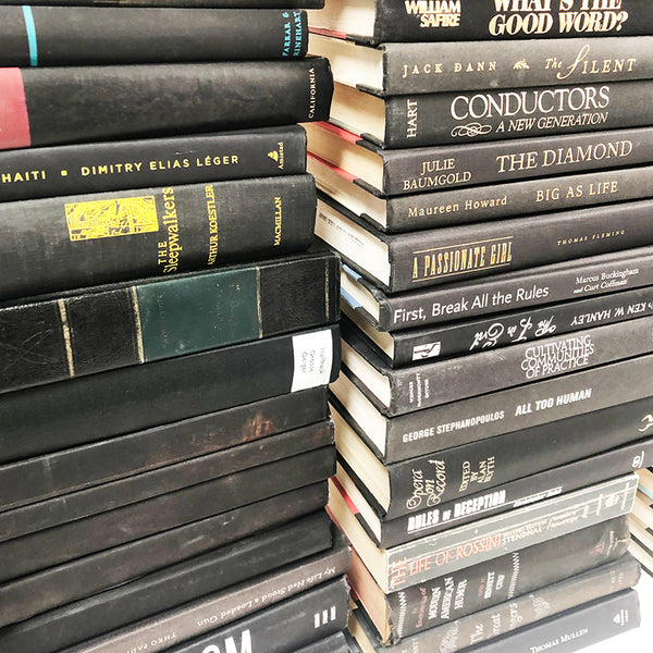 Books Stack Black