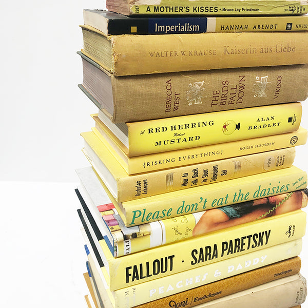 Books Stack Yellow