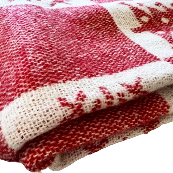 Red Snowflake Blanket