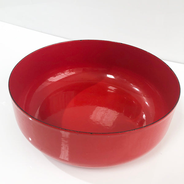 Red Metal Bowl