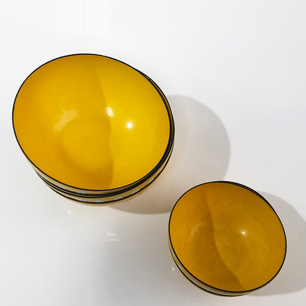 Metal Bowls Yellow