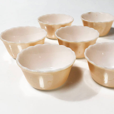Set of Peach Bowls