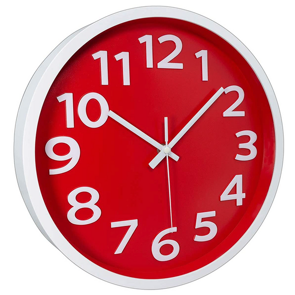 Wall Clock Red