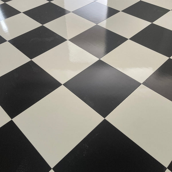 Checker floor panels 23 x 23 Black
