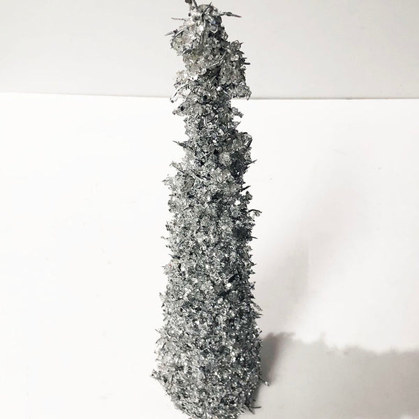 Christmas Tree Jeweled Silver