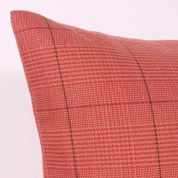 Red 17 x 17 Plaid Pillow