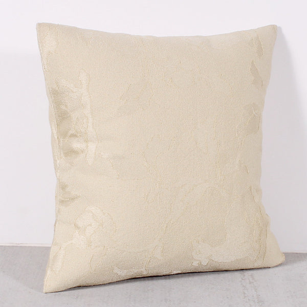 Cream 16 x 16 Leaf Pillow