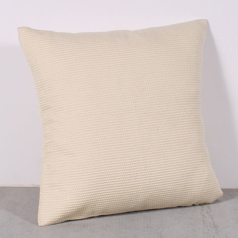 Cream 16 x 16 Honeycomb Pillow