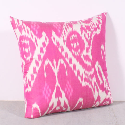 Pink 20 x 20 Ikat Pillow