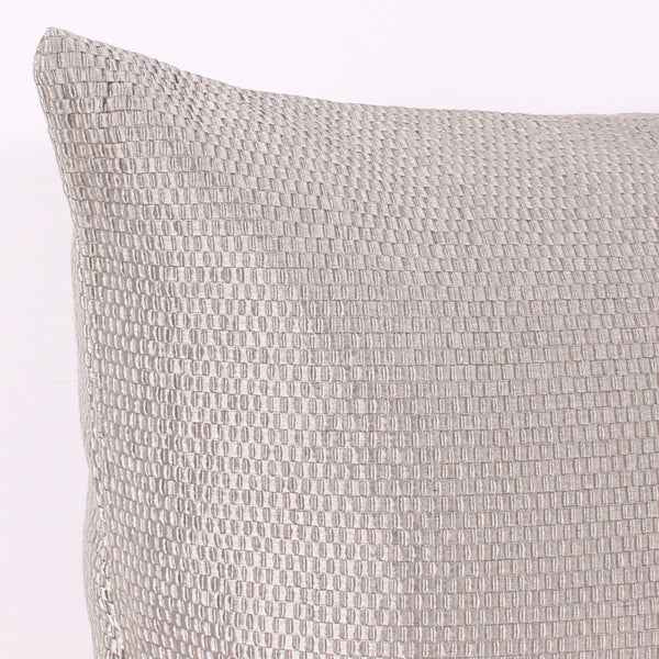 Gray 18 x 18 Woven Pillow