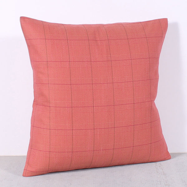Red 21 x 21 Plaid Pillow