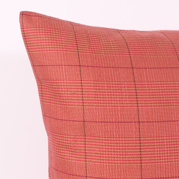 Red 21 x 21 Plaid Pillow