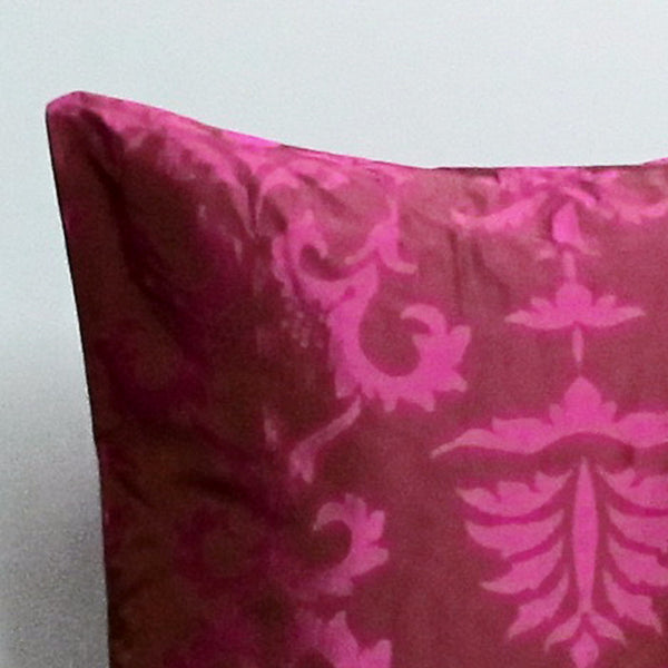 Pink 20 x 20 Damask Pillow