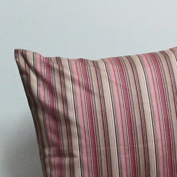Pink 21 x 21 Striped Pillow